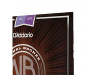 D'Addario NB1152 11-52 Custom Light, Nickel Bronze Acoustic Guitar Strings